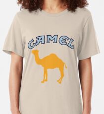 Camel Cigarette Logo Slim Fit T-Shirt
