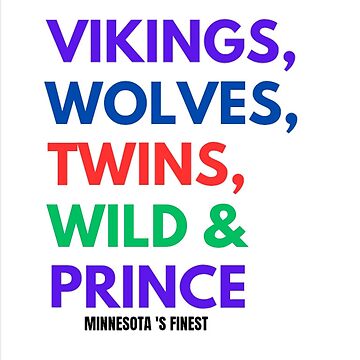 Minnesota Vikings Twins Wild MASH UP Logo T-shirt 6 Sizes S-3XL!!