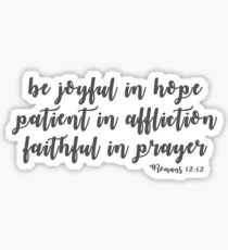 Romans 12:12 Sticker