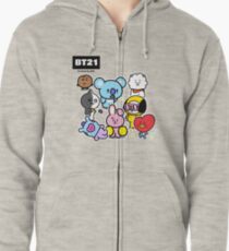 BTS - BT21 - ALL Zipped Hoodie