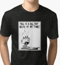 Camiseta de tejido mixto Pérdida de mi tiempo