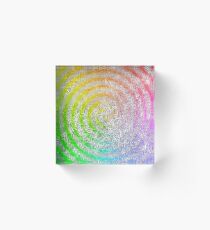 Abstract Spring Camouflage Acrylic Block