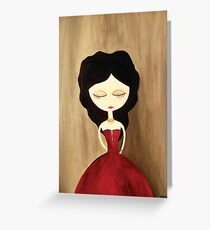 red princess Greeting Card