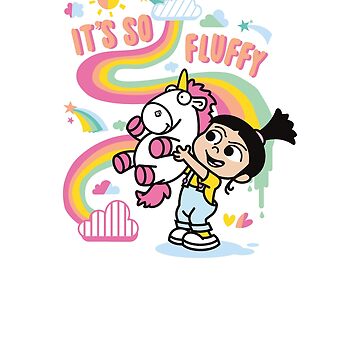 Minions Agnes Unicorn Rainbow It's So Fluffy Essential T-Shirt for Sale by  FifthSun