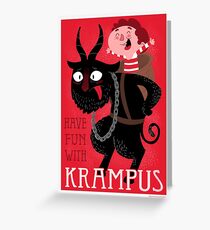 Have fun with Krampus Greeting Card