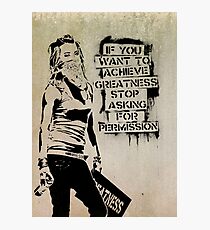 Banksy, Größe Fotodruck