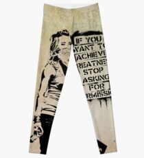 Banksy, greatness Leggings