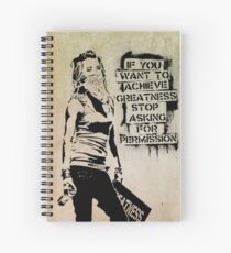 Banksy, greatness Spiral Notebook