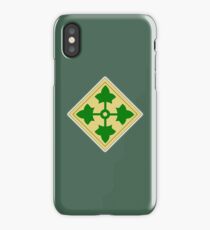 US, ARMY, Military, 4th Infantry, Division, Soldier, shoulder insignia, American, America, USA, iPhone Case/Skin