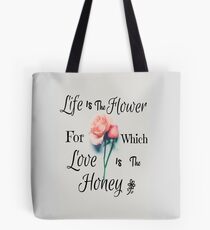 Leben Zitat Tasche