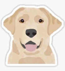Labrador Retriever golden retriever yellow lab dog breed gifts Sticker
