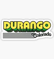 Durango, Colorado | Retro Stripes Sticker