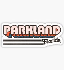 Parkland, Florida | Retro Stripes Sticker