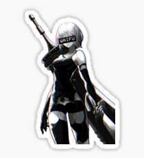 2B Waifu Sticker