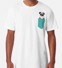 Camiseta larga Regalos lindos de la cabeza de perro del Schnauzer para los amantes de los schnauzers arte de la raza del perro