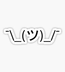Shrug Emoticon ¯\_(ツ)_/¯ Sticker
