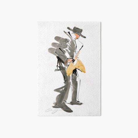 Musician Jazz Saxophone Art Board Print