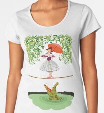 Cute halloween The crocodile girl Deadly circus Women's Premium T-Shirt