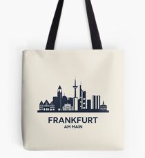 Frankfurt Skyline Emblem Tote Bag