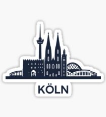 Cologne Skyline Emblem Sticker