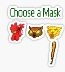 Hotline Miami - Choose a Mask Sticker