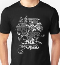 Gandhi "Be the change you want to see in the world" tee Slim Fit T-Shirt