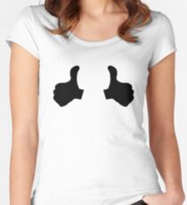Thumbs Up Women's Fitted Scoop T-Shirt