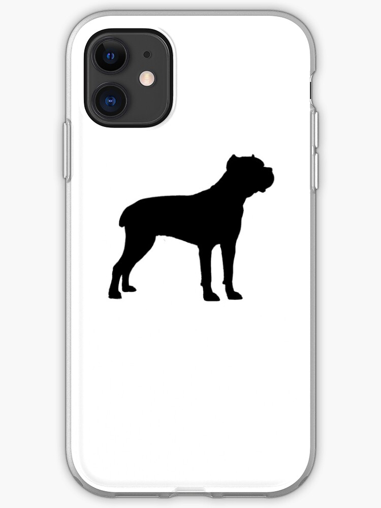 Cane Corso Silhouette Iphone Case By Marasdaughter
