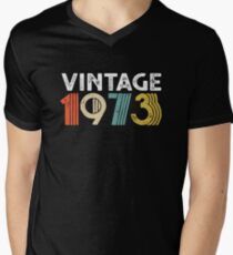 Vintage 1973 - 45th Birthday Men's V-Neck T-Shirt