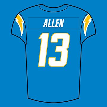 Keenan Allen Home Jersey' Sticker for Sale by designsheaven