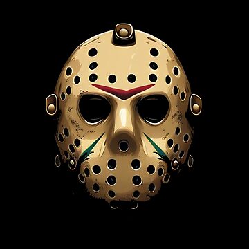 Friday the 13th Jason Vorhees Hockey Mask Sticker for Sale by King Moon