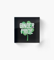 Ginger Pride Gift For Paddys St Patricks Day T-Shirt Sweater Hoodie Iphone Samsung Phone Case Coffee Mug Tablet Case Acrylic Block