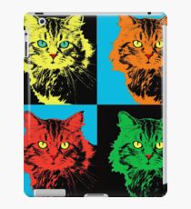 CAT POP ART YELLOW RED GREEN iPad Case/Skin