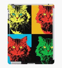 CAT POP ART YELLOW RED GREEN iPad Case/Skin