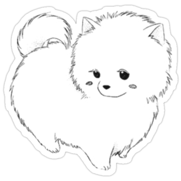 Pegatinas Â«Kawaii Anime DogÂ» de arealprincess | Redbubble