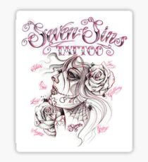 seven sins tattoo stickers redbubble seven sins tattoo stickers redbubble