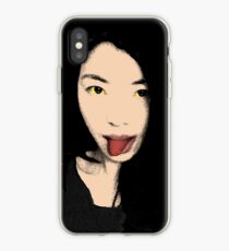 FUNNY GIRL - Pop art tongue iPhone Case
