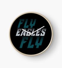 Philadelphia Eagles Fly Eagles Fly Football Graphic Tee Clock