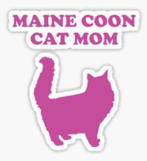 Maine Coon Cat Mom Design - Maine Coon Cat Mom Sticker