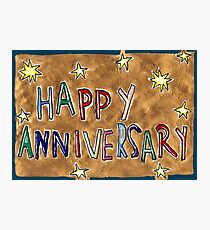 Happy Anniversary Photographic Print