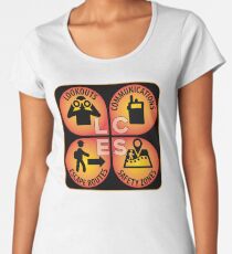 LCES: Lookouts, Communications, Escape Routes, Safety Zones Women's Premium T-Shirt