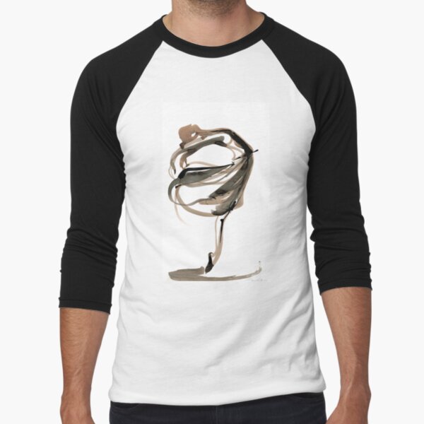 Ballet Dance Drawing Baseball ¾ Sleeve T-Shirt