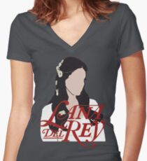 Lana Del Rey Lust For Life Logo Women's Fitted V-Neck T-Shirt