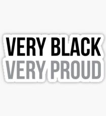 Sehr schwarz sehr stolz | Afroamerikaner | Black Power Sticker