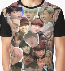 BTS - MEME FACE COLLAGE Graphic T-Shirt