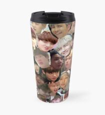 BTS - MEME FACE COLLAGE Travel Mug