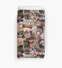 BTS - MEME FACE COLLAGE Duvet Cover