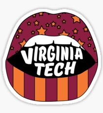 Virginia Tech Lips Sticker