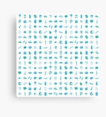 Travel icons Canvas Print
