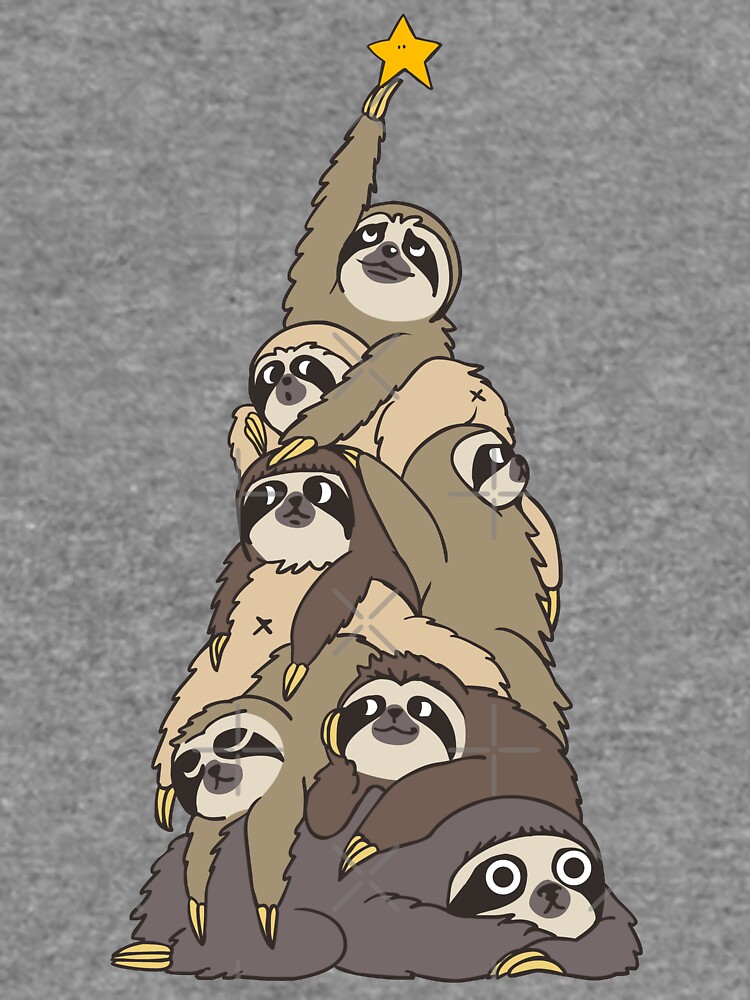 Christmas Tree Sloths by Huebucket